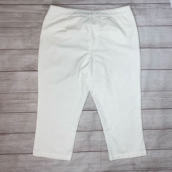westbound new with tags cotton blend stretch capri pants white sz 14 women - Picture 8 of 11